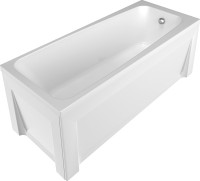 Акриловая ванна Alex Baitler Ontario 150x70 см, встраиваемая, белая, с экраном