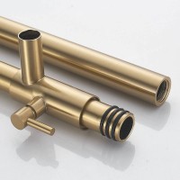 Душевая стойка Rose R1896G с термостатом, золотой сатин