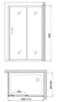 Душевой уголок Gemy Victoria S30191D-A90