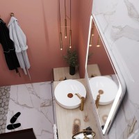 Зеркало Mixline Валерия 80 с подсветкой