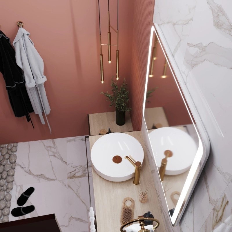 Зеркало Mixline Валерия 80 с подсветкой