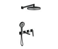 Душевой комплект Bronze de Luxe Icon 3009CB черный