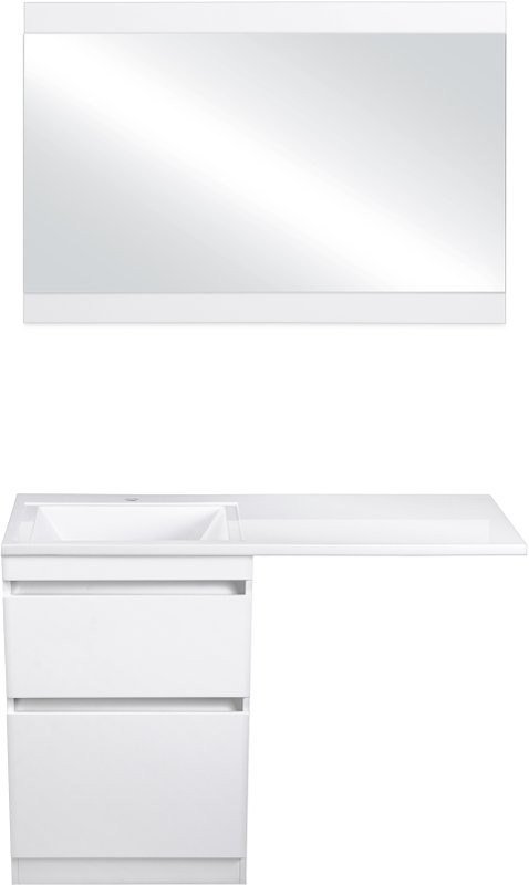 Зеркало Style Line Даллас Люкс 120 белое