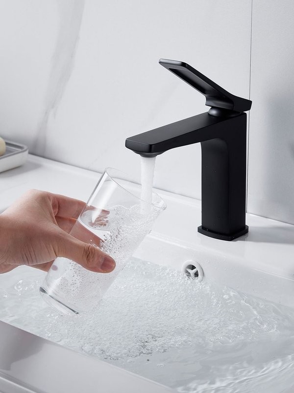 Смеситель для раковины Shevanik S4601H, черный