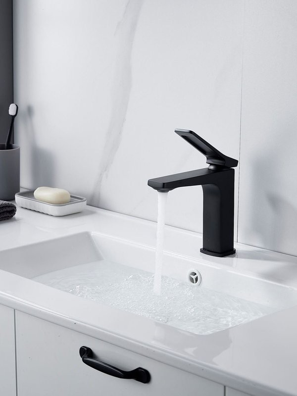 Смеситель для раковины Shevanik S4601H, черный