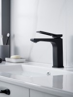 Смеситель для раковины Shevanik S4601H, черный