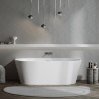 Акриловая ванна Sancos First FB10 170x80 см, пристенная, белая, овальная, с каркасом, со сливом-переливом