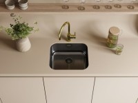 Мойка кухонная Omoikiri Omi 49-U GM вороненая сталь