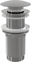 Донный клапан для раковины AlcaPlast A395 без перелива, хром