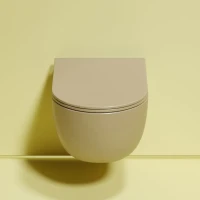 Комплект Унитаз подвесной Ceramicanova Modena Rimless CN6063MC капучино матовый + Инсталляция STWORKI + Кнопка 230823 хром матовый
