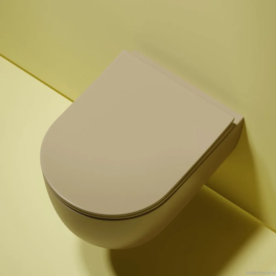 Комплект Унитаз подвесной Ceramicanova Modena Rimless CN6063MC капучино матовый + Инсталляция STWORKI + Кнопка 230823 хром матовый