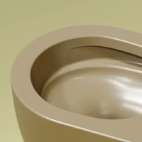 Комплект Унитаз подвесной Ceramicanova Modena Rimless CN6063MC капучино матовый + Инсталляция STWORKI + Кнопка 230823 хром матовый