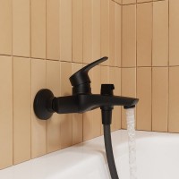 Смеситель для ванны с душем IDDIS Ray RAYBL02i02WA матовый черный