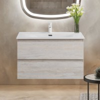 Тумба с раковиной Cezares Molveno 90 legno bianco