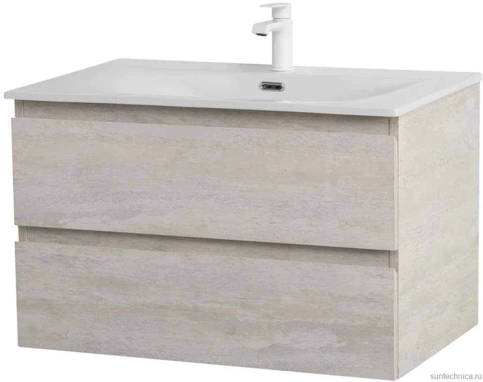 Тумба с раковиной Cezares Molveno 90 legno bianco