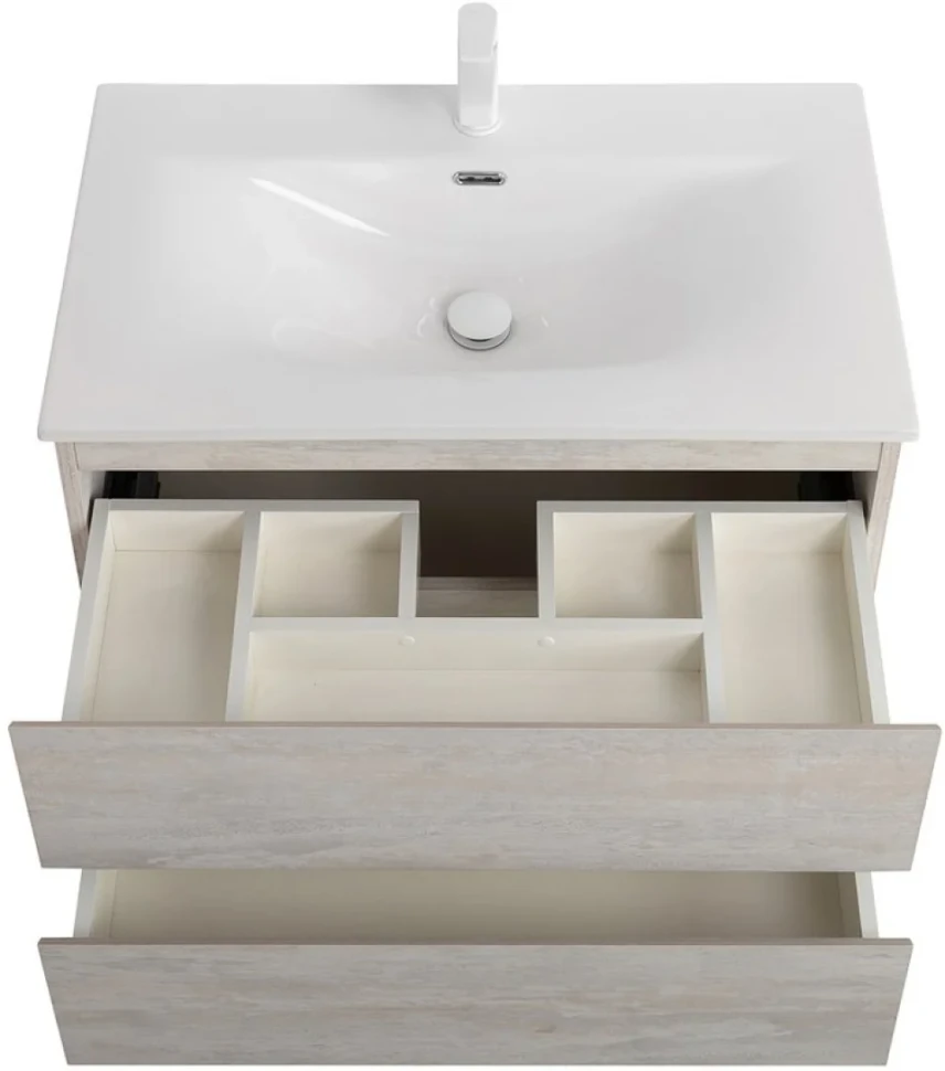 Тумба с раковиной Cezares Molveno 90 legno bianco