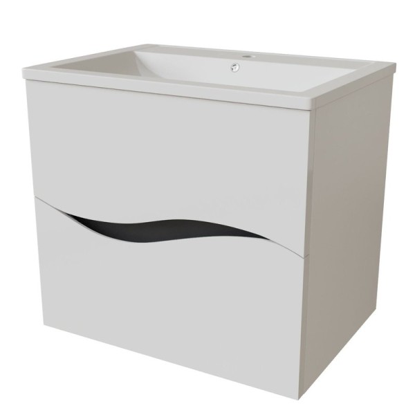 Тумба д/ванной "Лайф-60" подвесная под ум.Марго-60 (Mixline) (ПВХ)