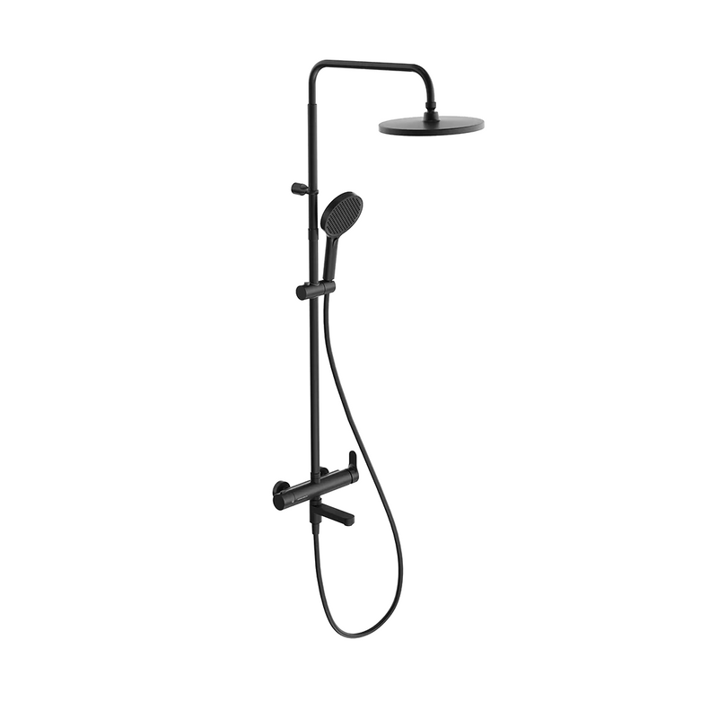 Душевая стойка KERAMA MARAZZI Fonte FO.202.KM.BLK.M матовая черная