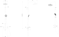 Душевая стойка KERAMA MARAZZI Fonte FO.202.KM.BLK.M матовая черная