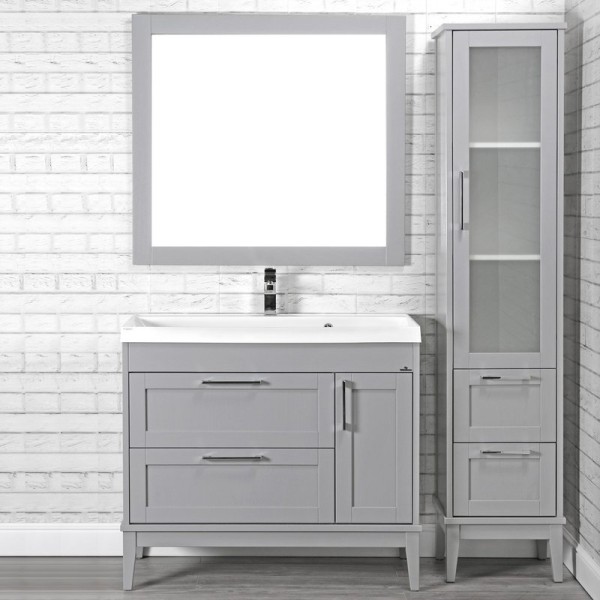 Мебель для ванной комнаты ValenHouse Эйвори 105 серая