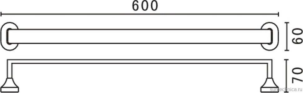 Полотенцедержатель Art&Max Ovale AM-E-4024B