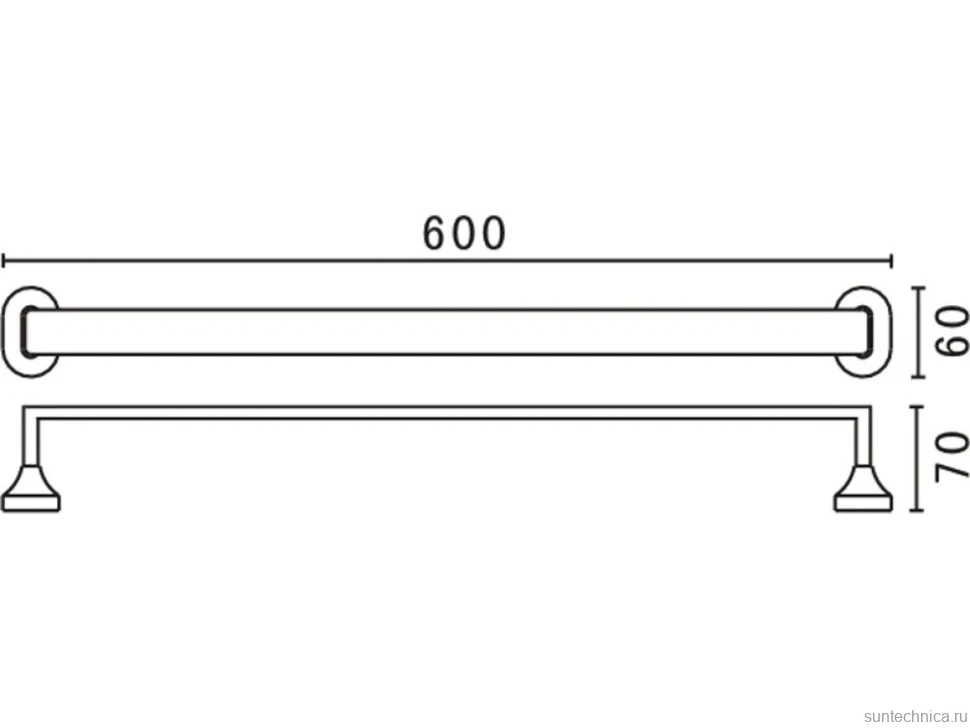 Полотенцедержатель Art&Max Ovale AM-E-4024B