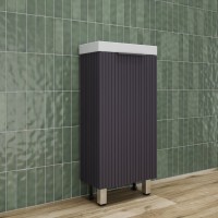 Тумба под раковину без столешницы Style Line Соло 40 графит нубук Тумба под раковину без столешницы Style Line Соло 40 графит нубук