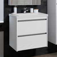 Тумба с раковиной Opadiris Фреш 60 белая, вар.2
