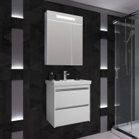 Тумба с раковиной Opadiris Фреш 60 белая, вар.2