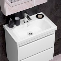Тумба с раковиной Opadiris Фреш 60 белая, вар.2