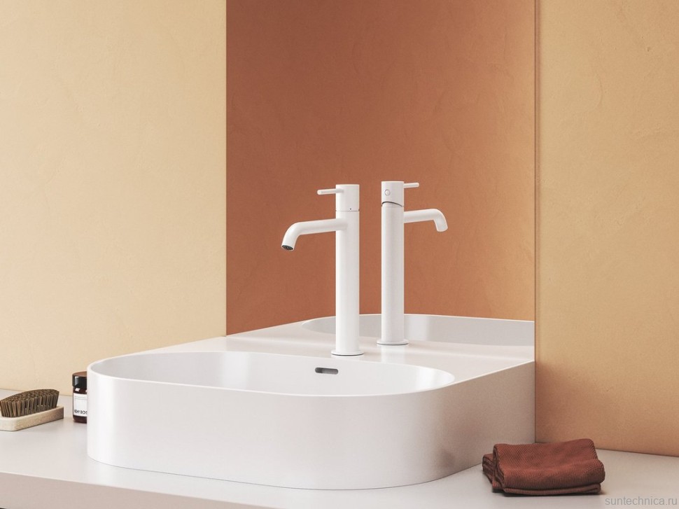 Смеситель для раковины Ravak Espirit ES 014.10 WV белый вельвет