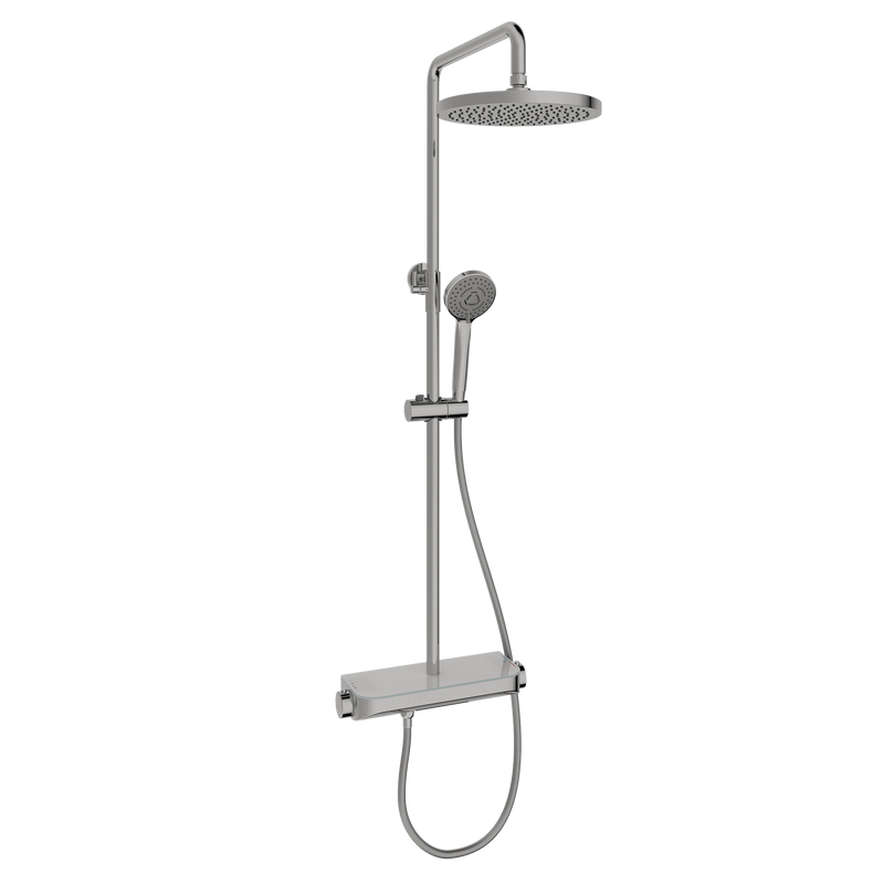 Душевая стойка Sancos Teo SC11002CH с термостатом, хром