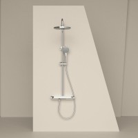 Душевая стойка Sancos Teo SC11002CH с термостатом, хром