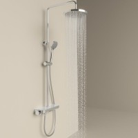 Душевая стойка Sancos Teo SC11002CH с термостатом, хром