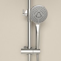 Душевая стойка Sancos Teo SC11002CH с термостатом, хром