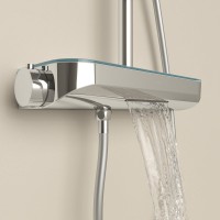 Душевая стойка Sancos Teo SC11002CH с термостатом, хром