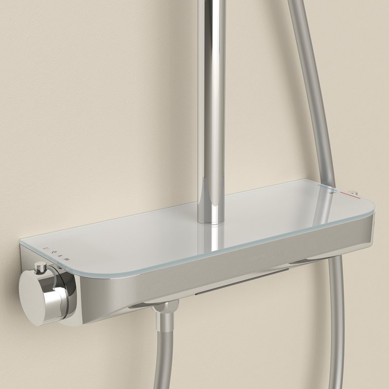 Душевая стойка Sancos Teo SC11002CH с термостатом, хром