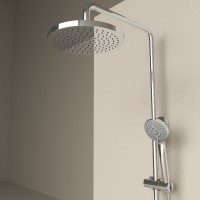 Душевая стойка Sancos Teo SC11002CH с термостатом, хром