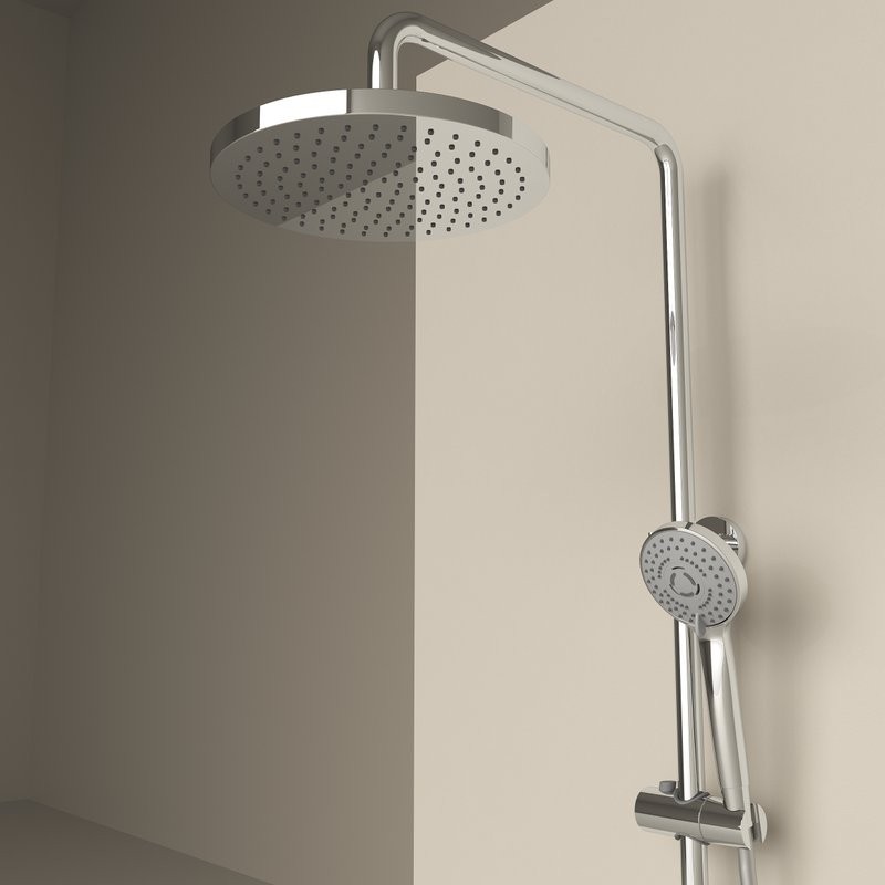 Душевая стойка Sancos Teo SC11002CH с термостатом, хром