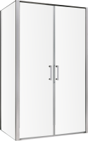 Душевой уголок Abber Sonnenstrand AG04100C-S85 85x100, профиль хром, стекло прозрачное