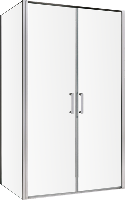 Душевой уголок Abber Sonnenstrand AG04100C-S85 85x100, профиль хром, стекло прозрачное
