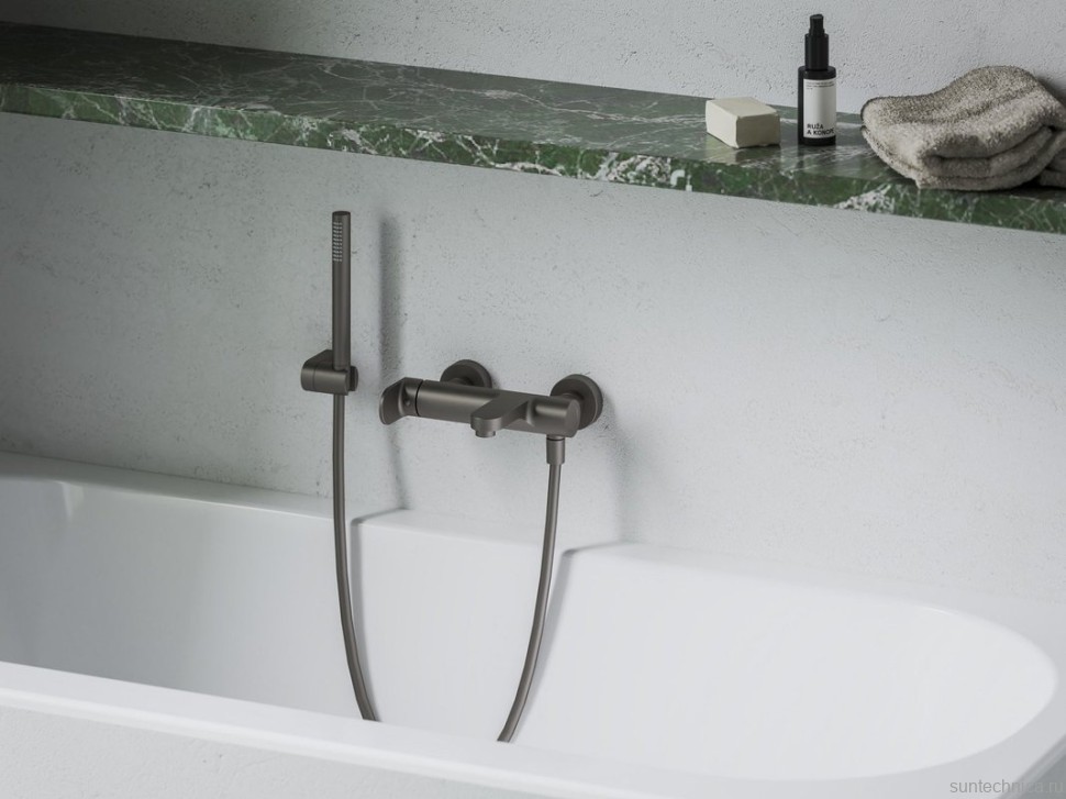 Смеситель для ванны с душем Ravak Eleganta EL 022.20GB брашированный графит