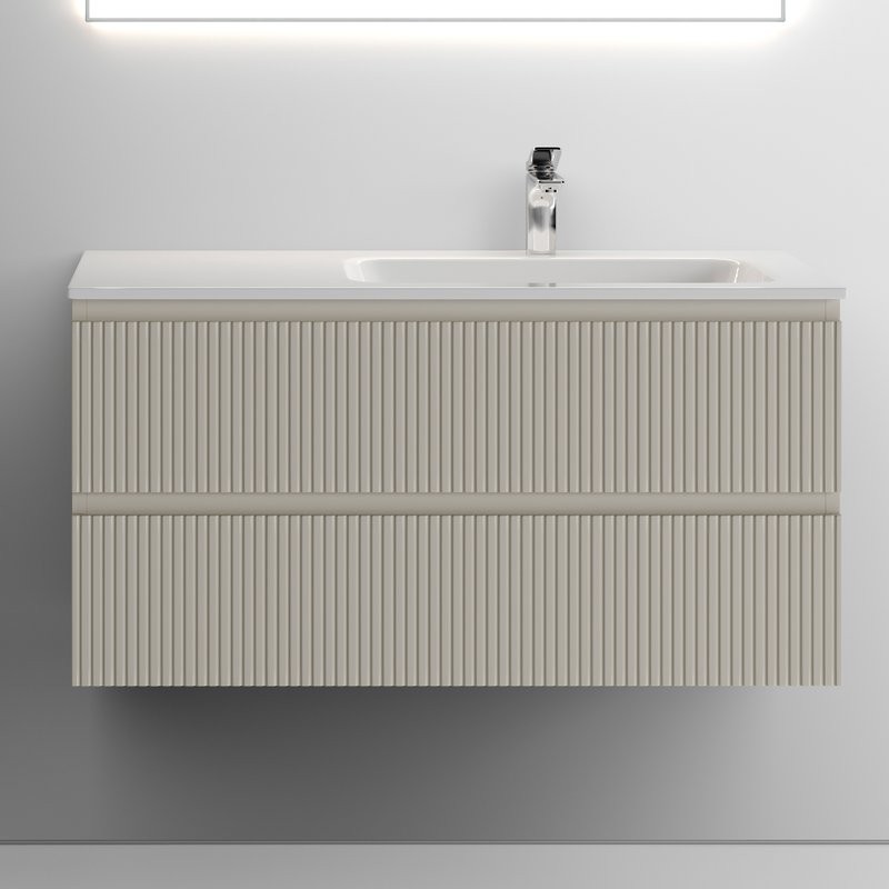 Тумба с раковиной Sancos Snob T 100 см, R, beige soft