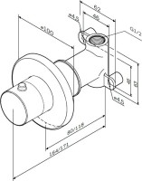 Вентиль AM.PM F0800200 С ВНУТРЕННЕЙ ЧАСТЬЮ Вентиль AM.PM F0800200 С ВНУТРЕННЕЙ ЧАСТЬЮ
