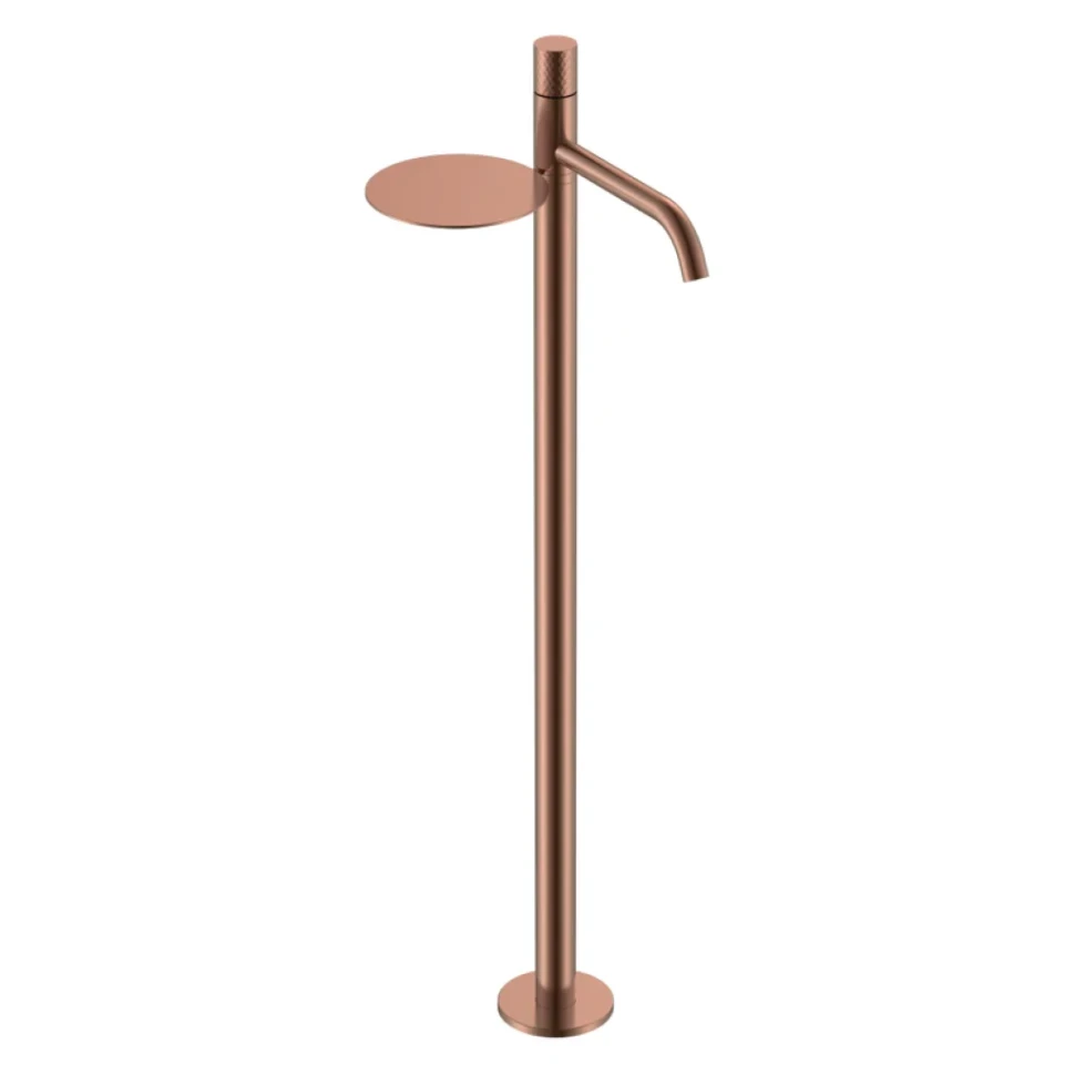 Напольный смеситель для раковины Boheme Stick 120-CB copper brushed diamond