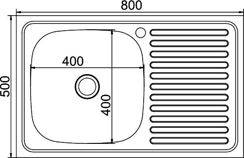 Мойка кухонная Mixline 528172