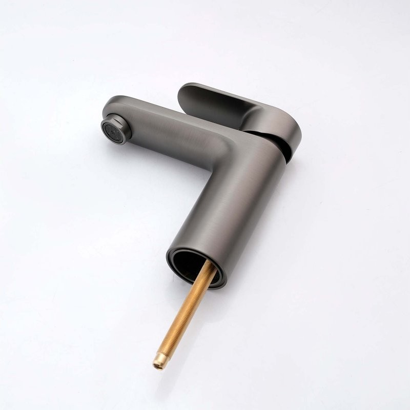 Смеситель для раковины AQUATEK Ника AQ1812BGM с гигиеническим душем, оружейная сталь