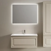 Мебель для ванной комнаты Sancos Very 90 подвесная, beige soft, раковина СN7019