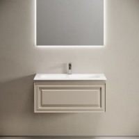 Мебель для ванной комнаты Sancos Very 90 подвесная, beige soft, раковина СN7019