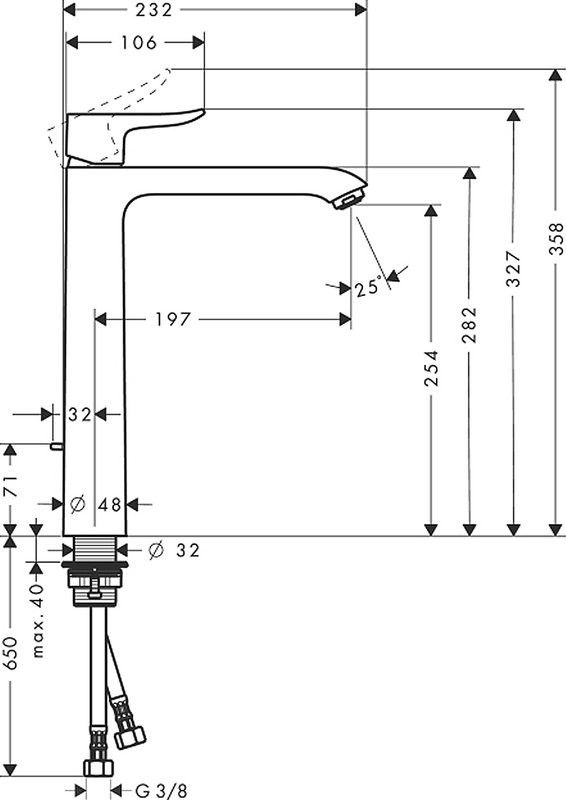 Комплект для ванной Hansgrohe Metris 31480000 + 31082000 + душевой гарнитур